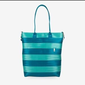 Harvey's Streamline Tote Lagoon and Turquoise